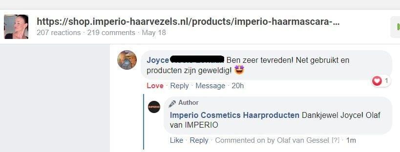 Joyce Haarmascara