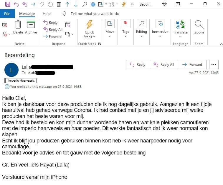 Laila Haarvezels En Haarpoeder