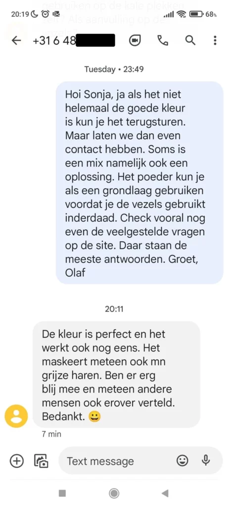 Sonja Haarvezels En Haarpoeder