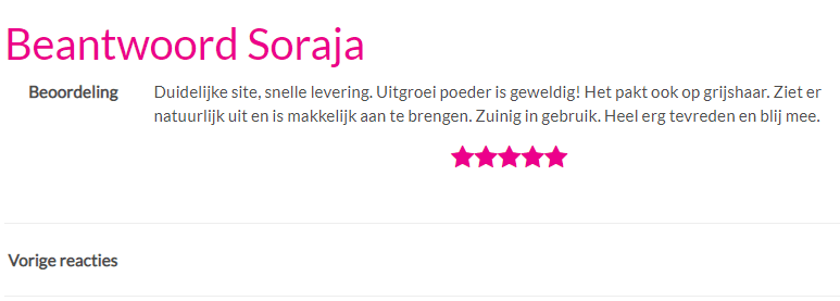 Uitgroeipoeder Soraja