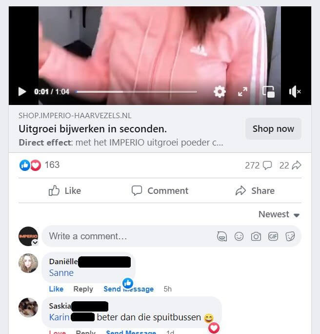 Uitgroeipoeder Saskia