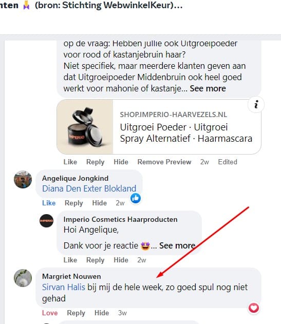 Uitgroeipoeder Margriet 3